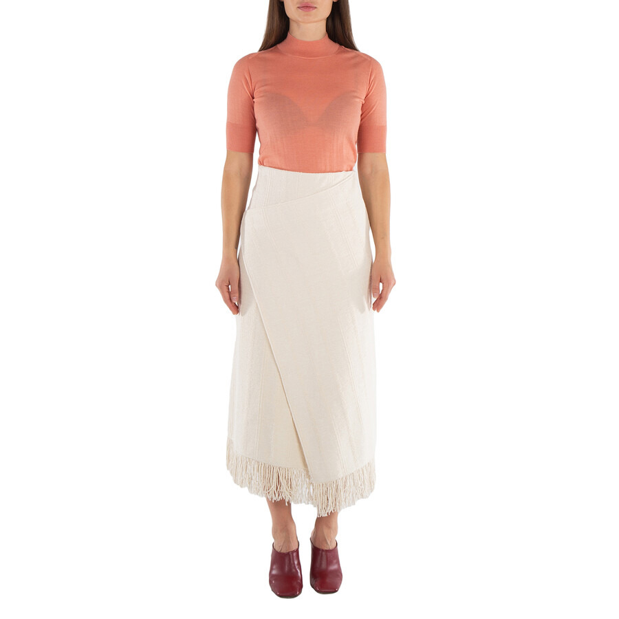 Jil Sander Ladies Papaya Cashmere And Wool Jumper, Brand Size 34 (US Size 4) - 4