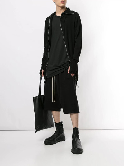 Boris Bidjan Saberi zip-up cashmere hoodie outlook