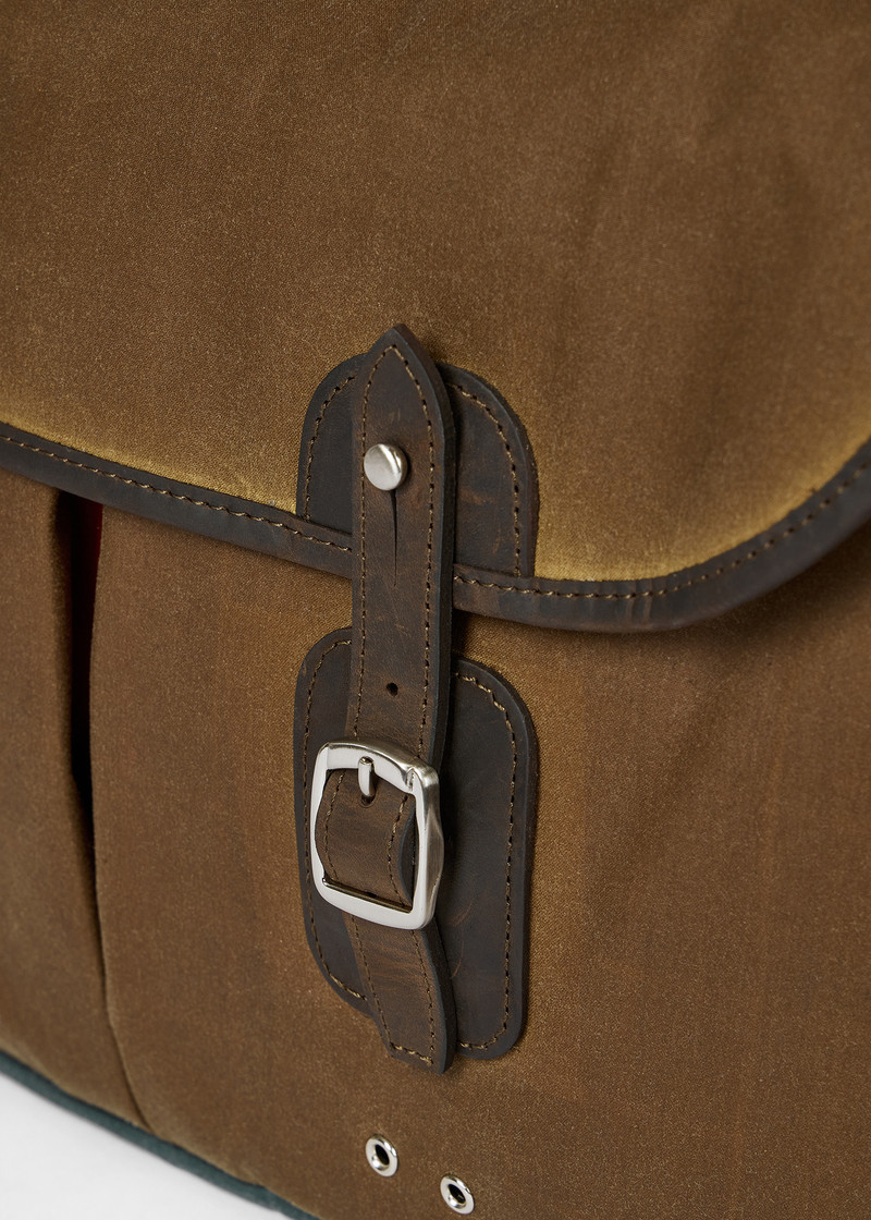 Paul Smith loves Barbour - Tan Wax Tarras Bag 6