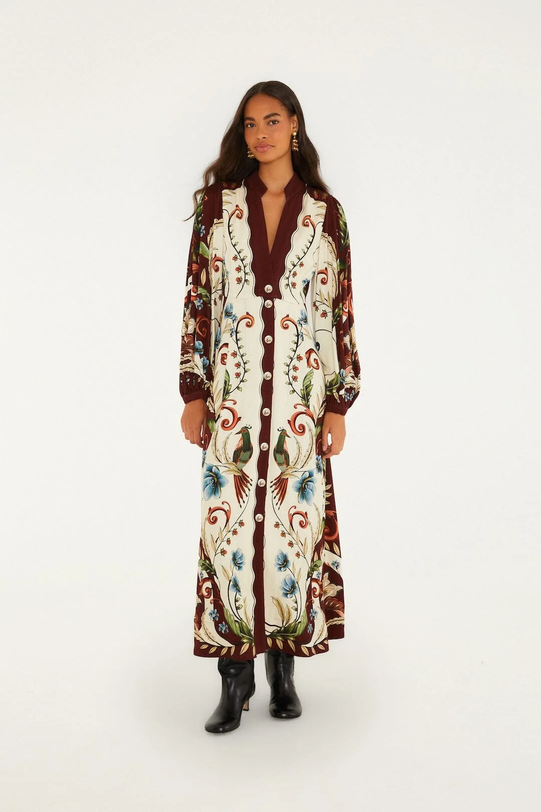 Millena Winter White Maxi Dress - 1