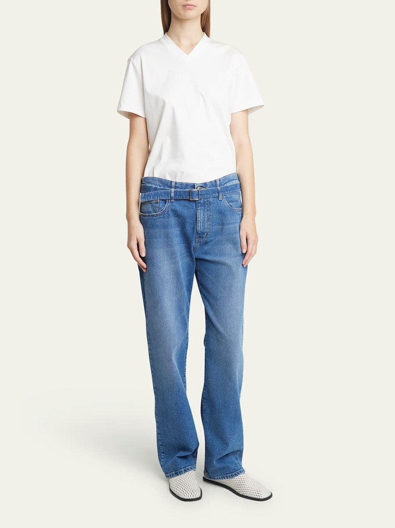 Proenza Schouler Ellsworth Boyfriend Belted Jeans outlook