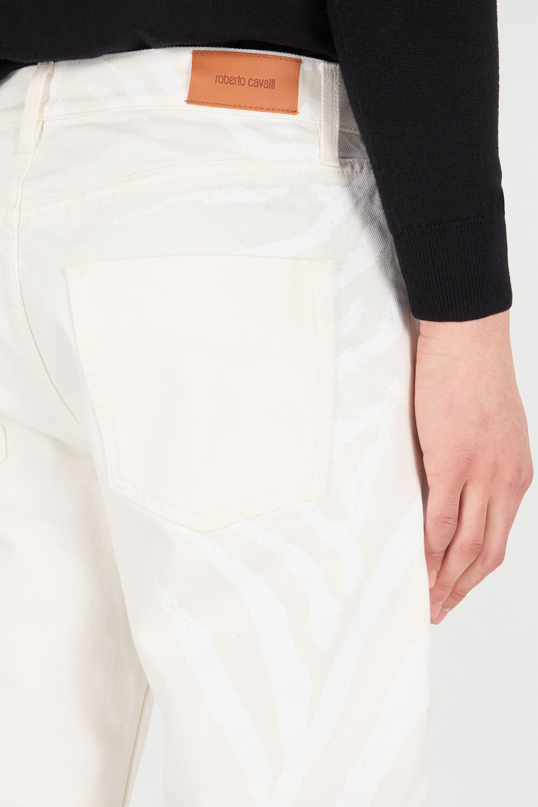 Zebra-Print Five-Pocket Pants - 6
