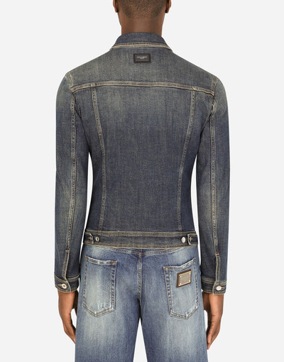 Dolce & Gabbana Stretch light blue wash denim jacket outlook