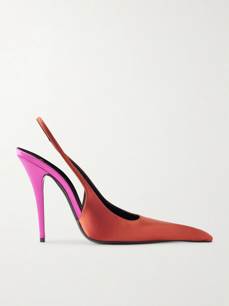 Deroche Satin Slingback Pumps 1