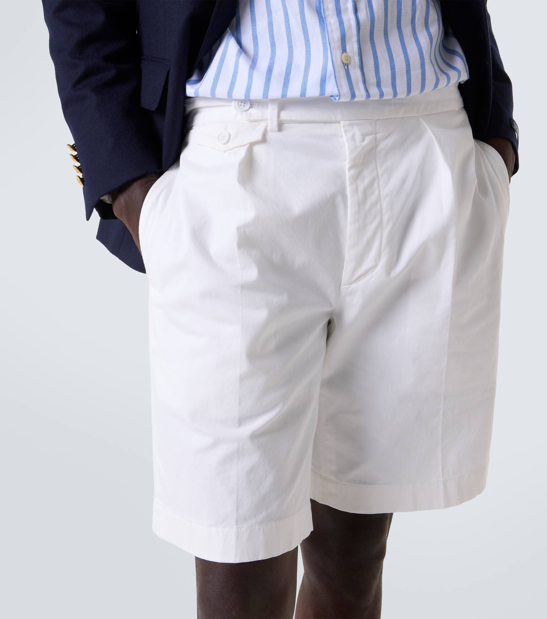 Cotton-blend shorts - 5