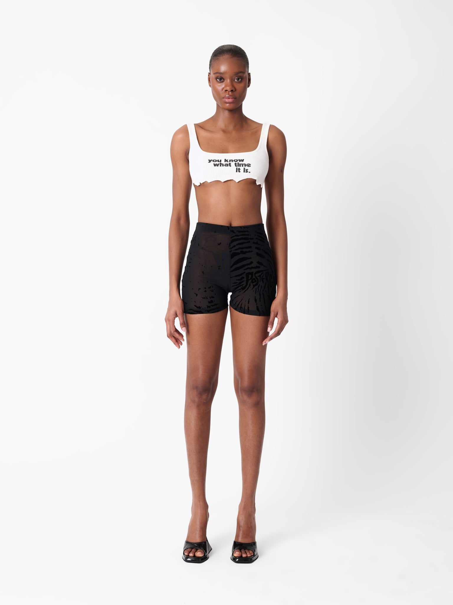 KNOCKOUT SHORTS BLACK ZEBRA PRINT - 2