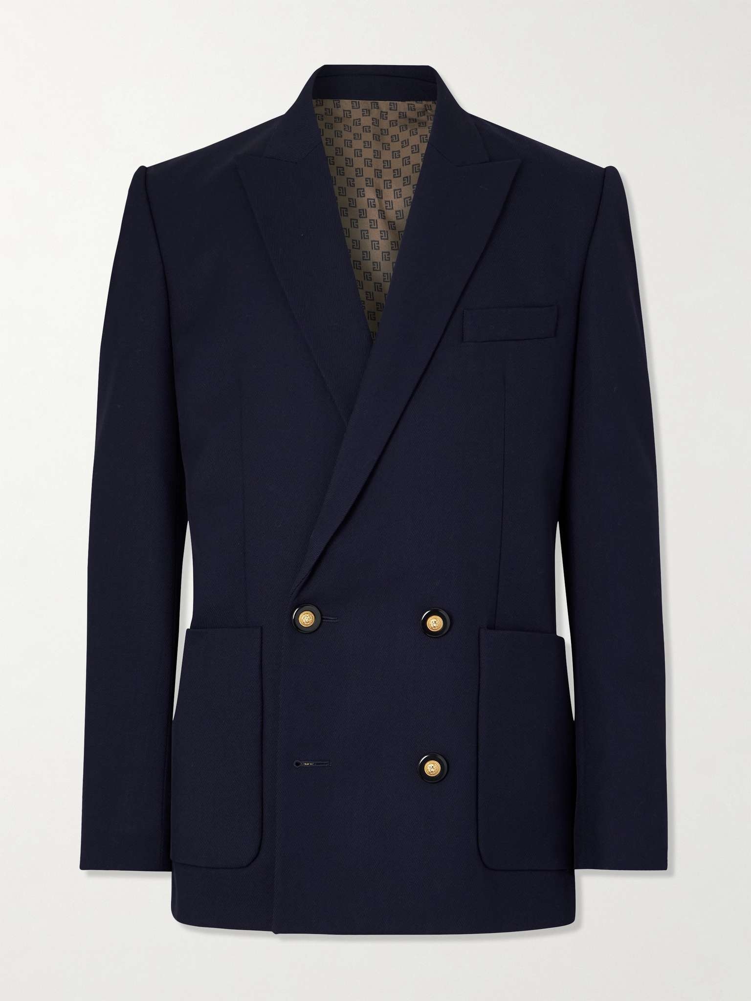 Double-Breasted Wool-Twill Blazer - 1