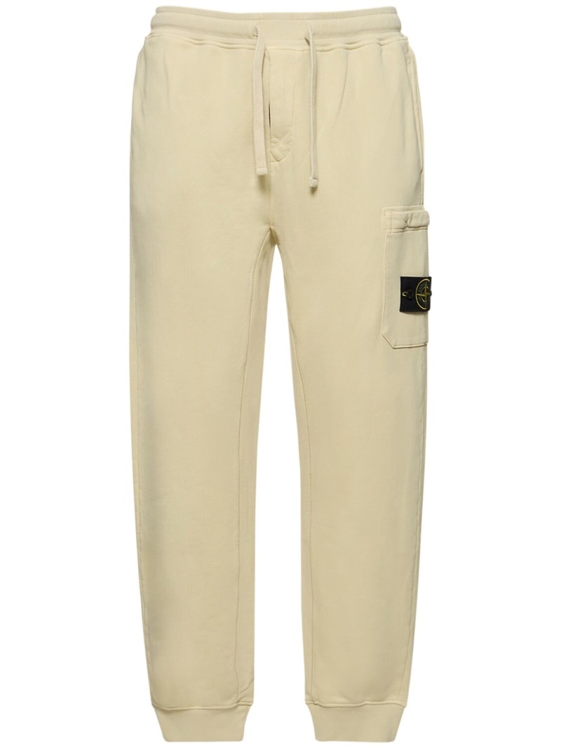 Brushed cotton sweatpants - 1