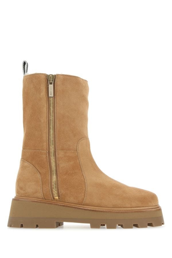 Camel suede Bayu ankle boots - 1