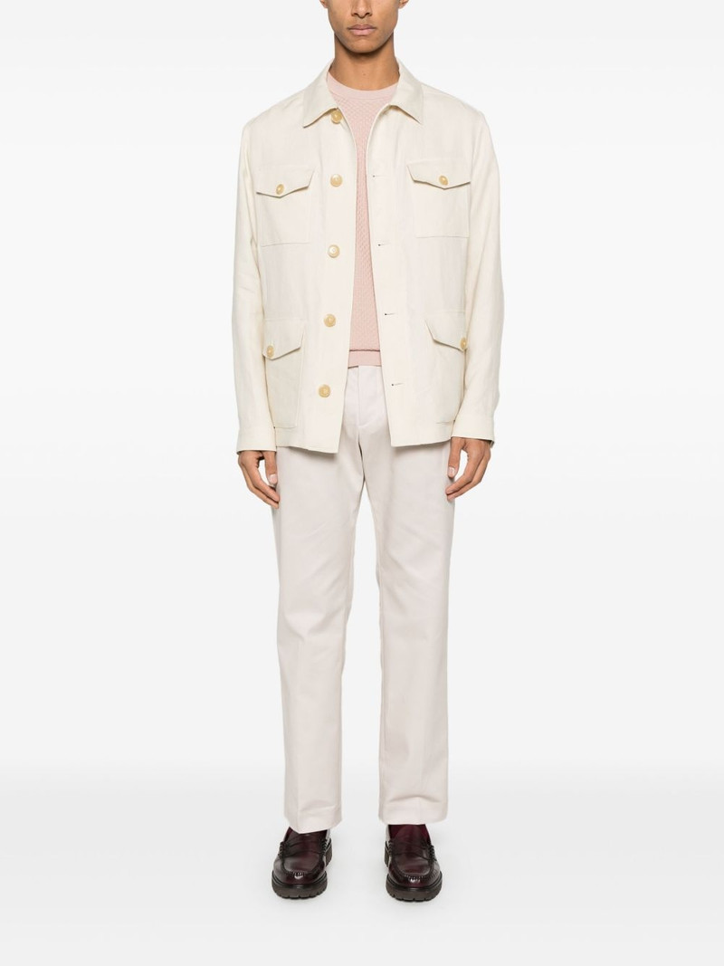 Canali linen shirt jacket outlook