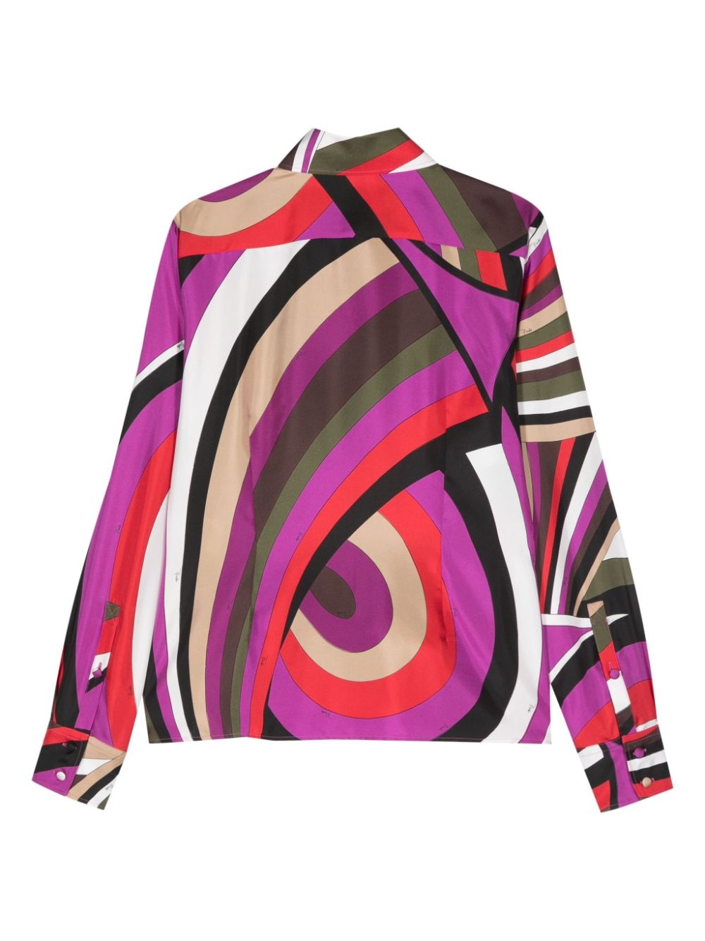 Iride-print silk shirt - 2