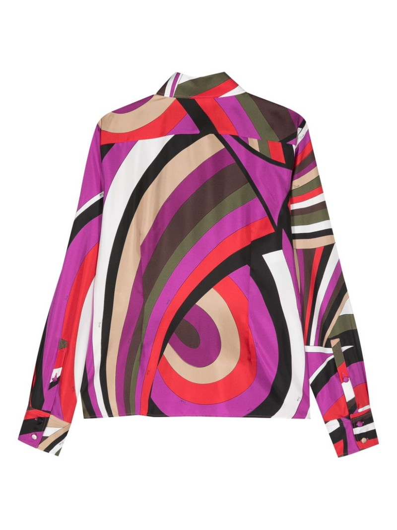 PUCCI Iride-print silk shirt outlook