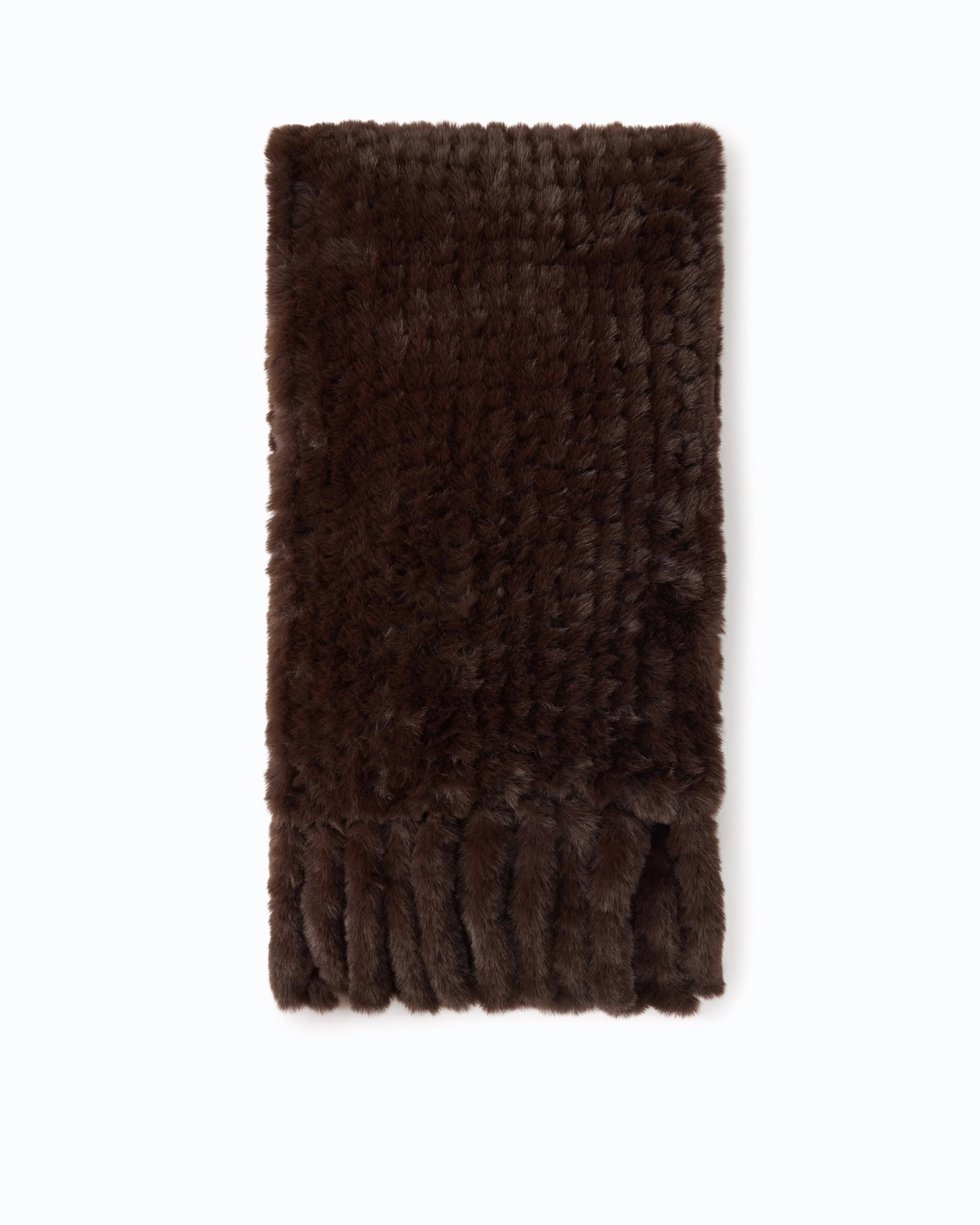 FAUX FUR MAXI SCARF - 1