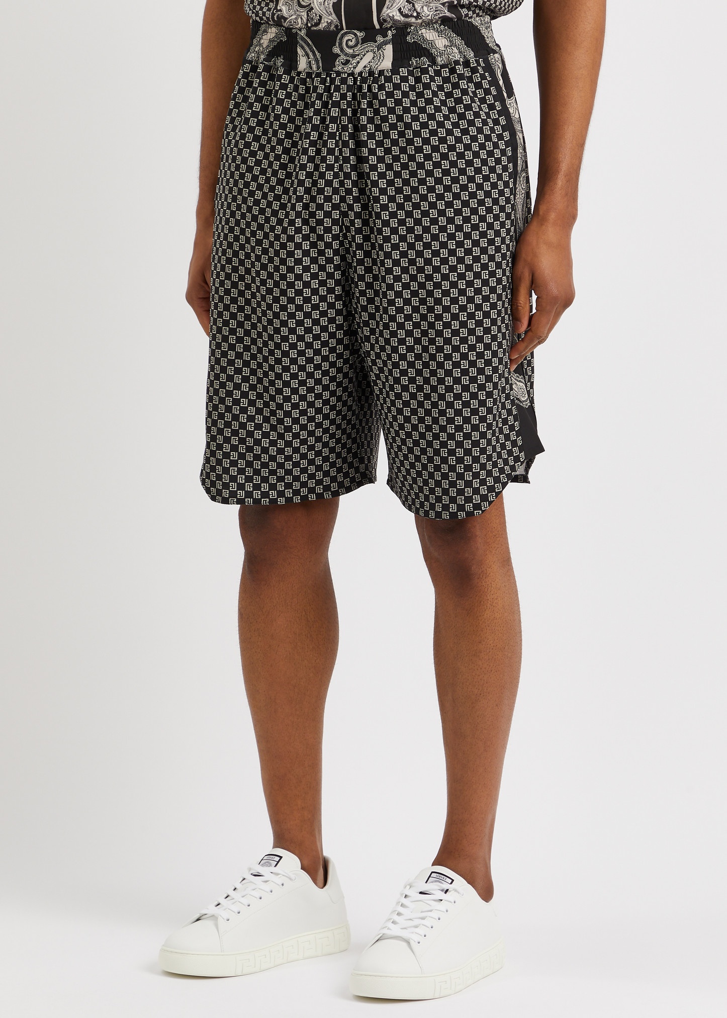 Printed stretch-jersey shorts - 2