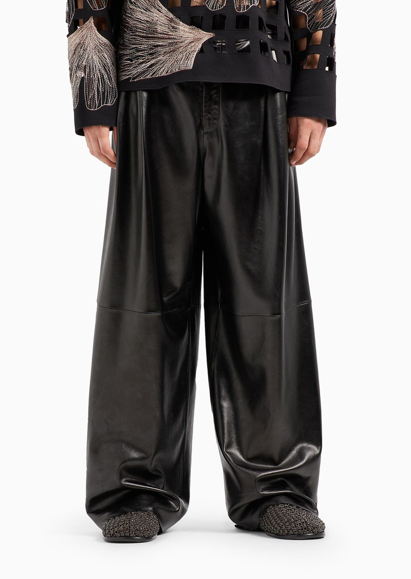 EMPORIO ARMANI Leather Pants outlook