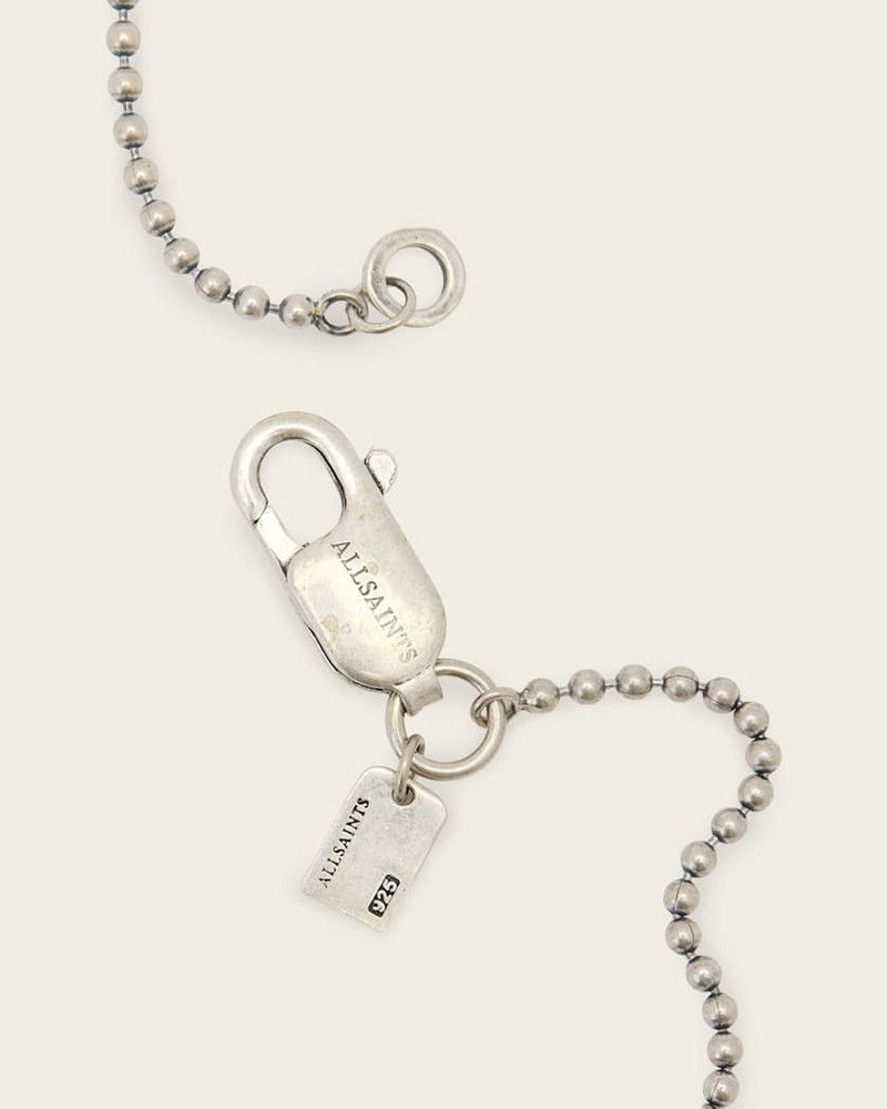 ALLSAINTS JAY BALL STERLING SILVER BALL NECKLACE outlook