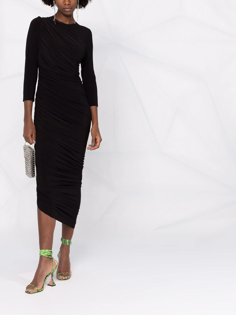 NORMA KAMALI draped fitted dress outlook