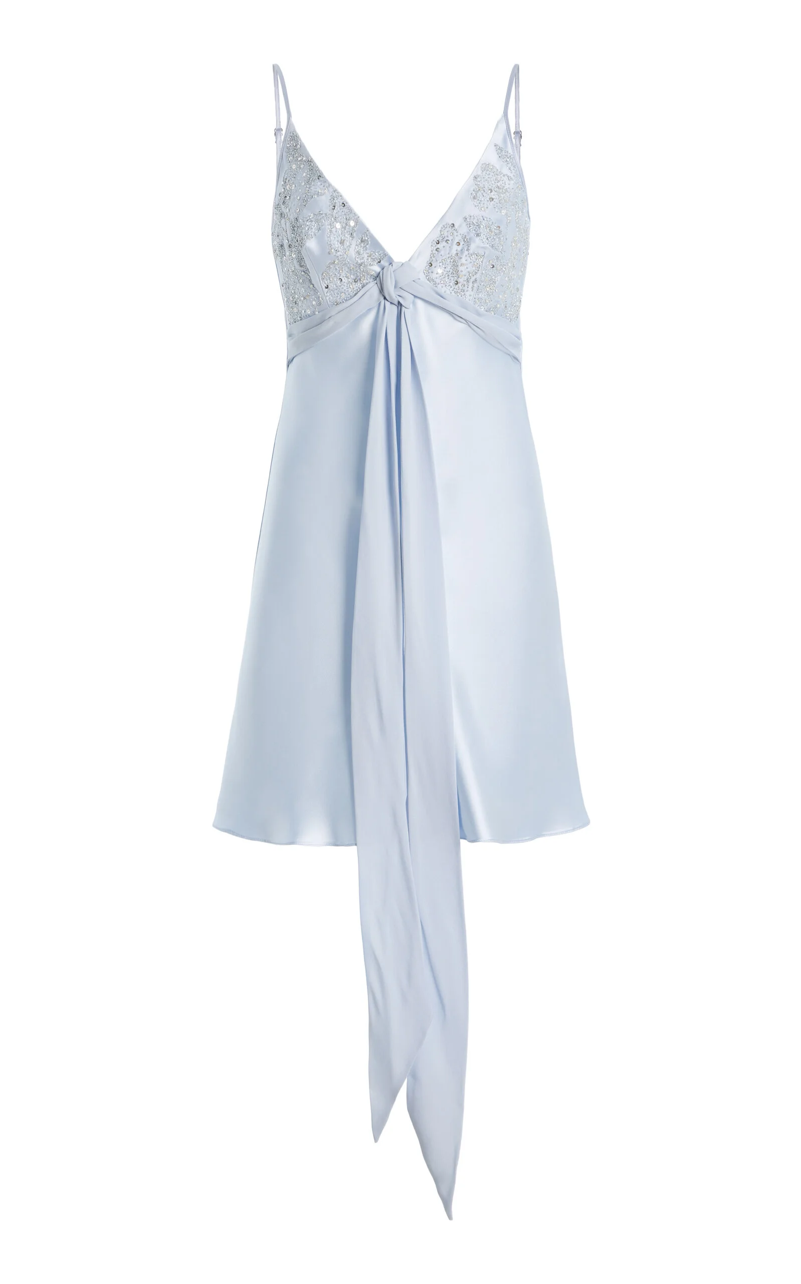 Exclusive Bias Satin Mini Slip Dress - 1