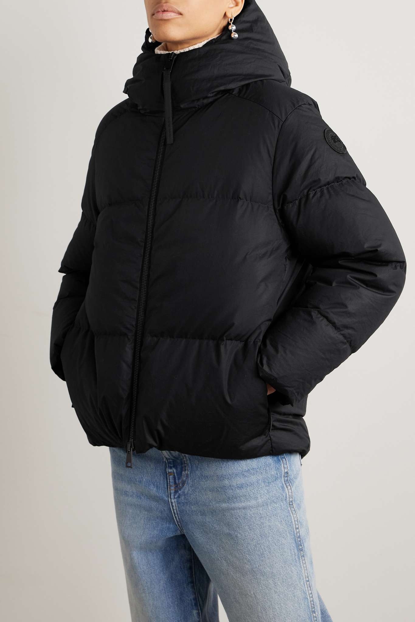 Garnet hooded quilted cotton-shell down jacket - 3