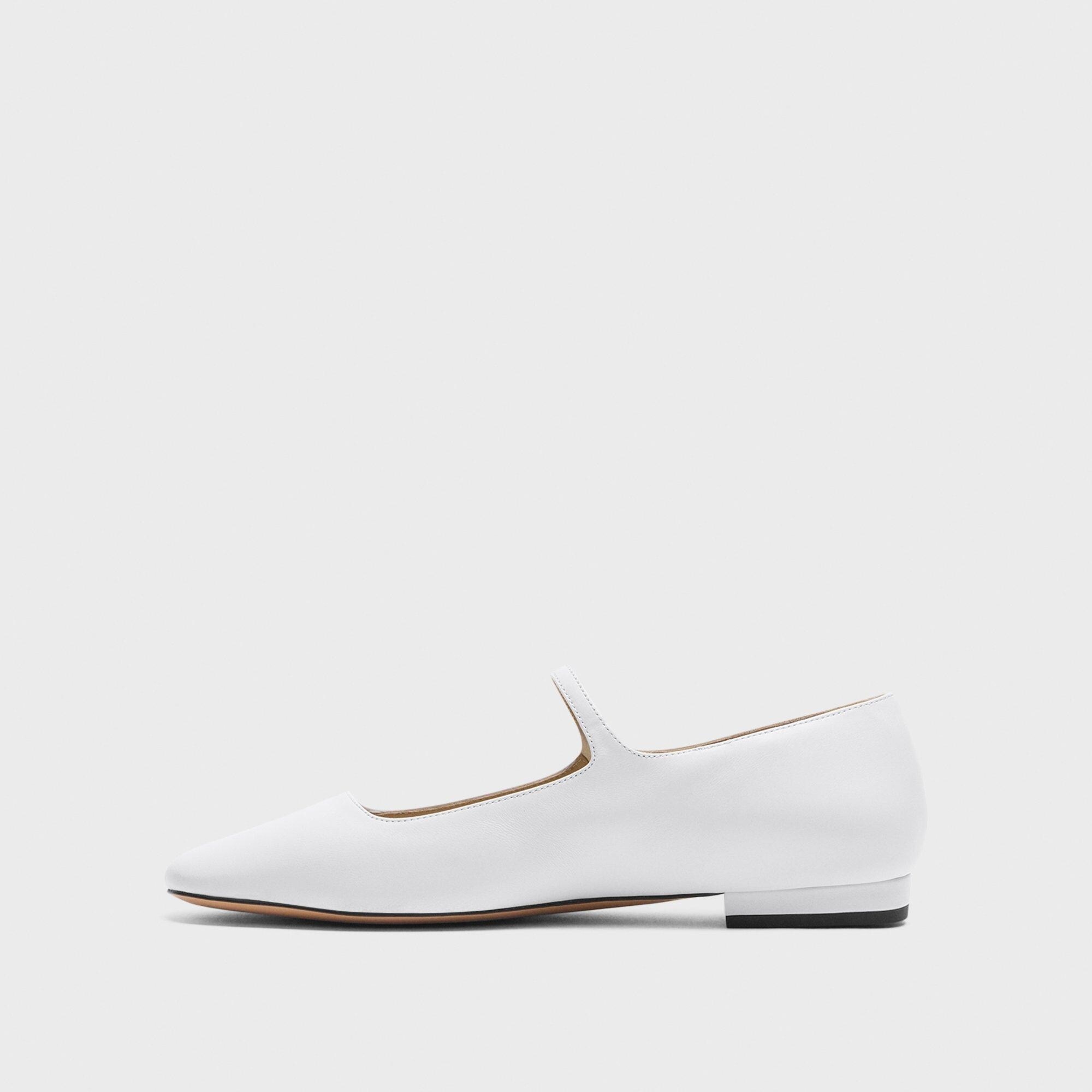 Mary Jane Ballerina Flat in Leather - 3