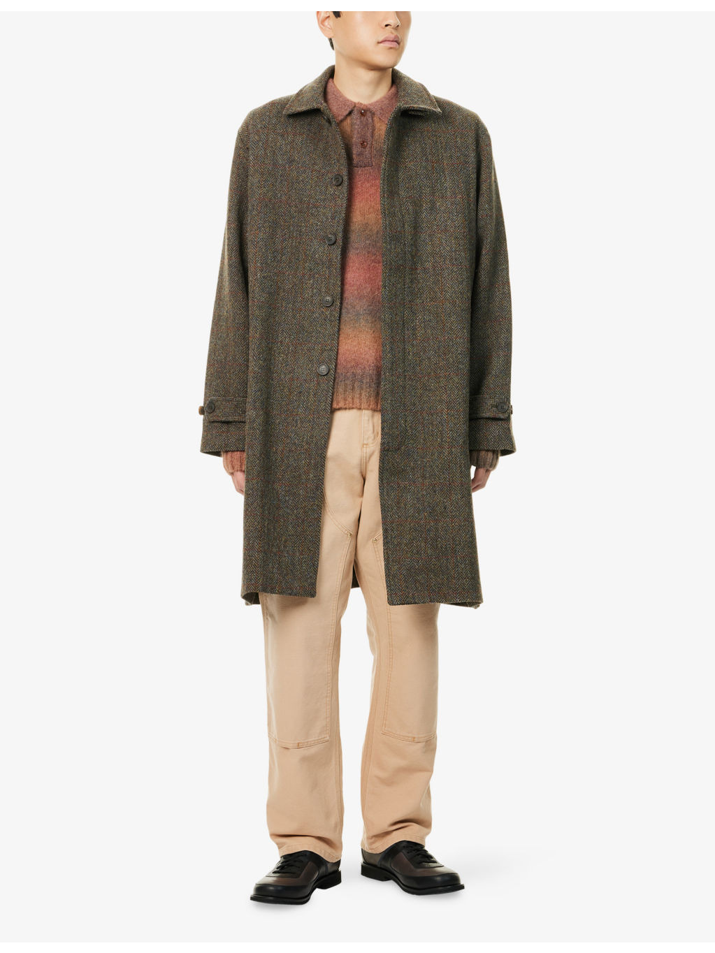 Cedric Long-Sleeve Wool Overcoat - 2