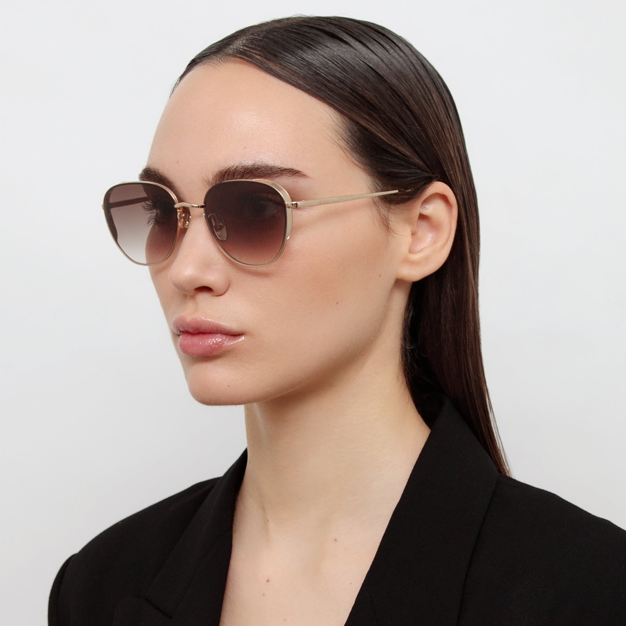 Men's Hardy Sunglasses in Light Gold - 3