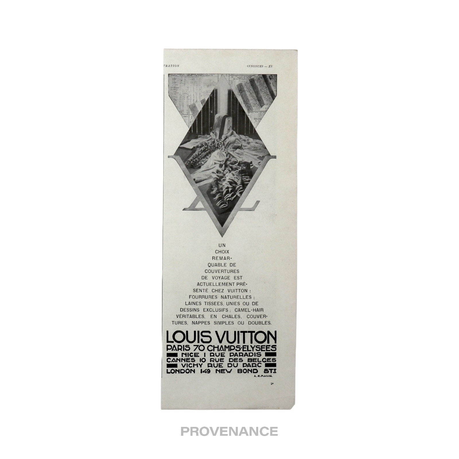 Louis Vuitton Antique Vintage Newsprint Ad - MATERIALS - 3