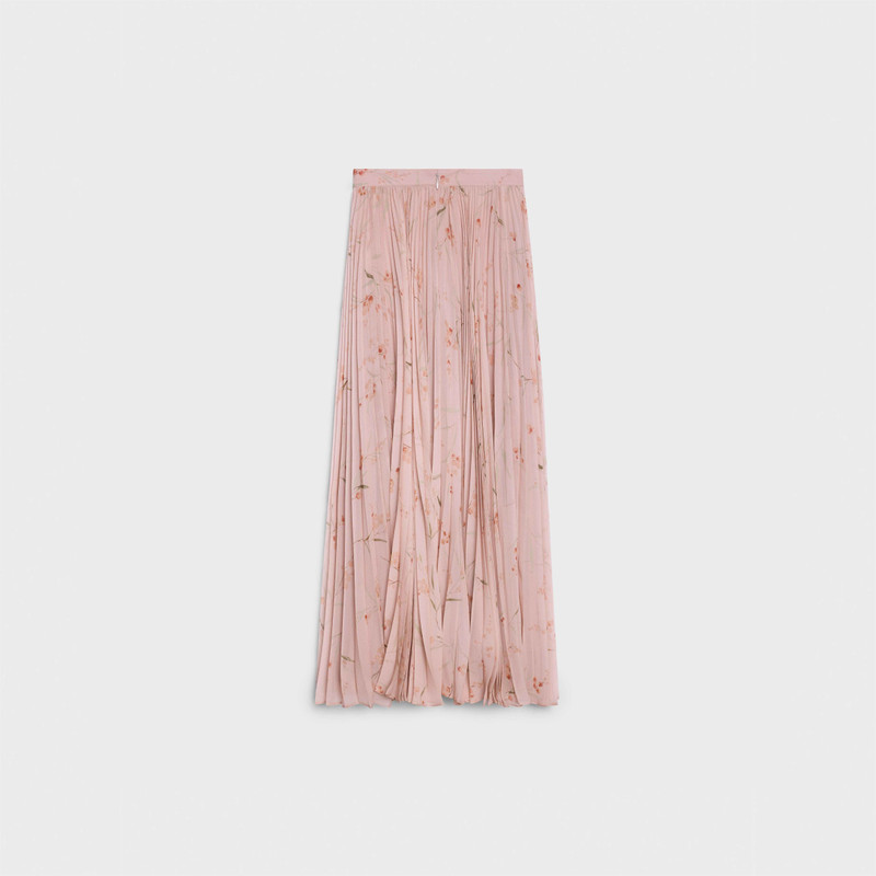 CELINE SUN-PLEATED SKIRT IN SILK GEORGETTE outlook