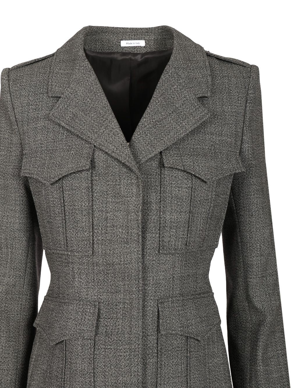 Uniform-Style Jacket Jackets Grey - 4