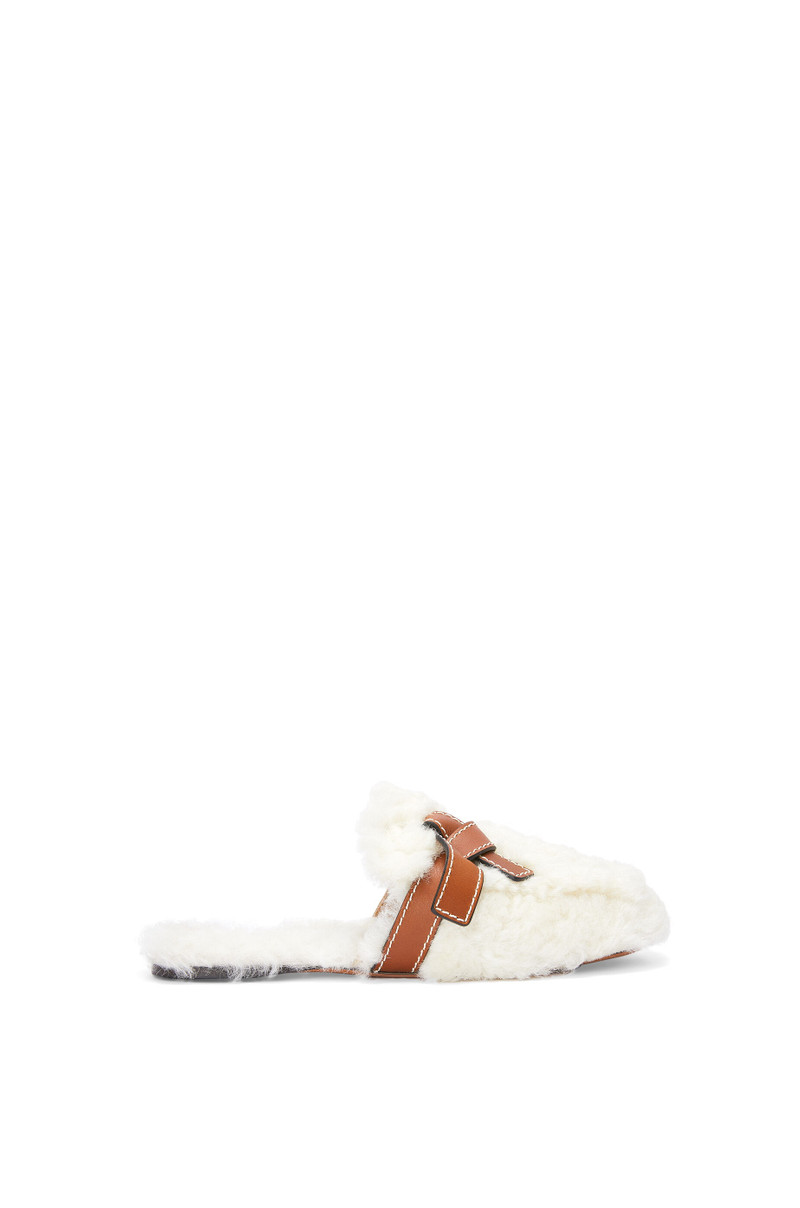 Gate mule in shearling 1