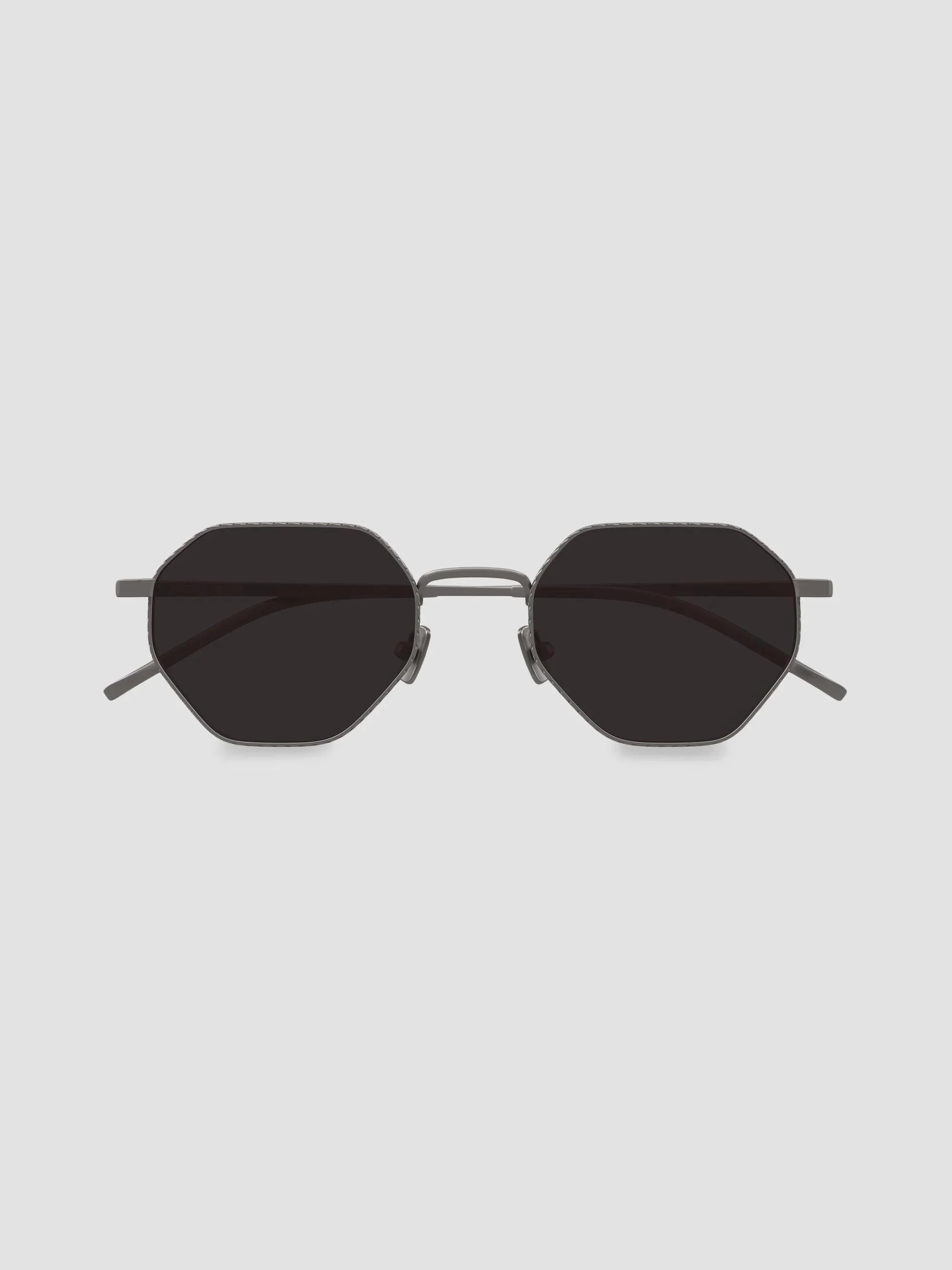 Men's 51MM Geometric Sunglasses - Ruthenium Black - 1