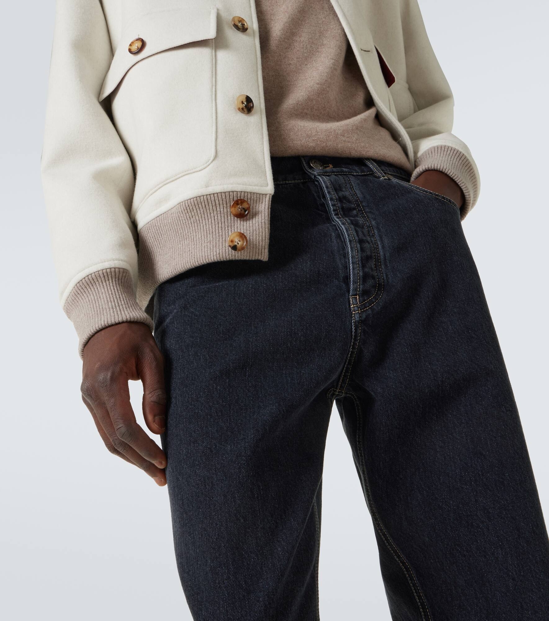 Mid-rise slim jeans - 5