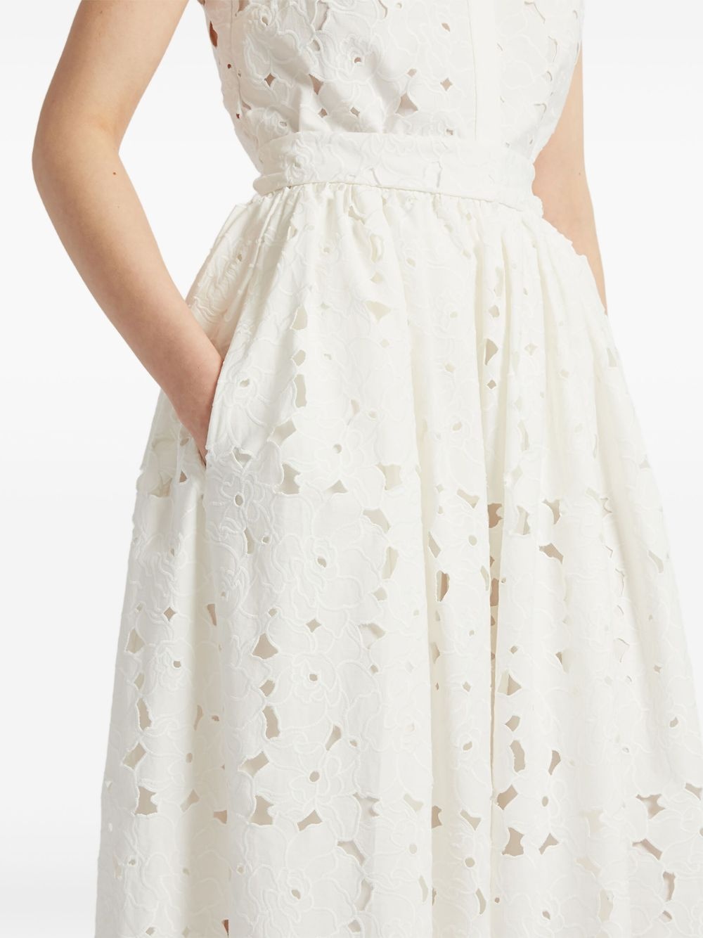 gathered midi skirt - 6