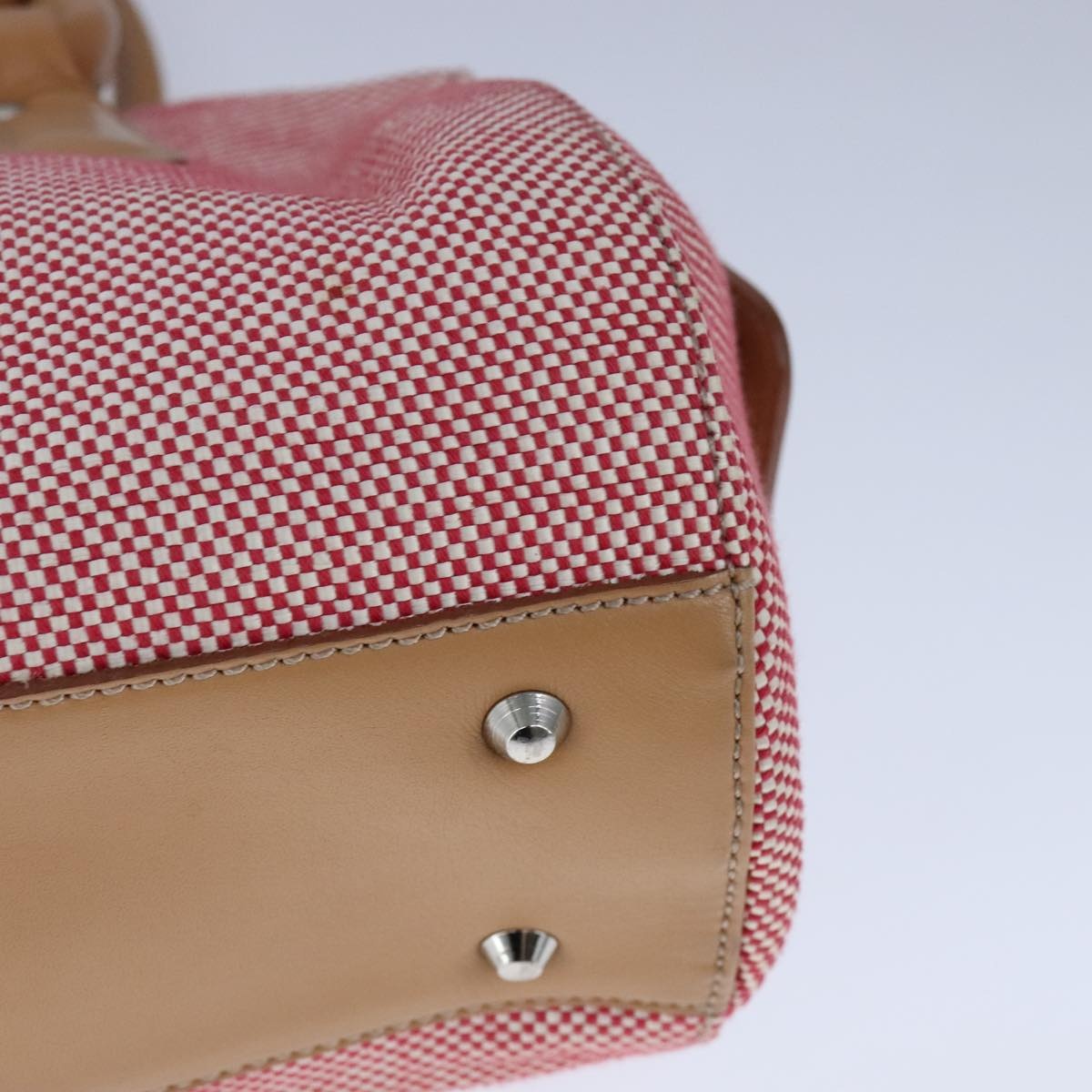 Burberry Hand Bag Canvas Red - 16