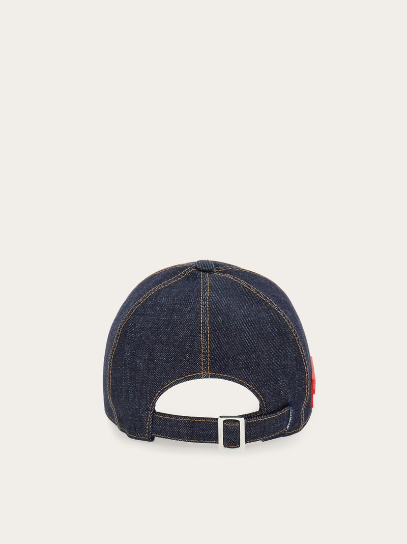 FERRAGAMO Denim baseball cap outlook