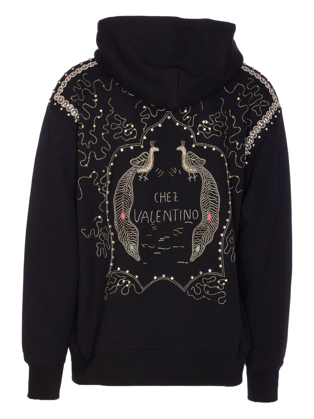 crystal-embellished hoodie - 2