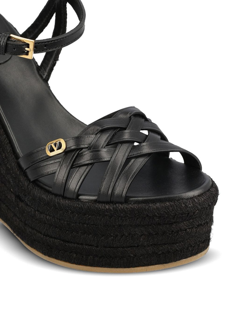 logo-detail heeled espadrilles 4