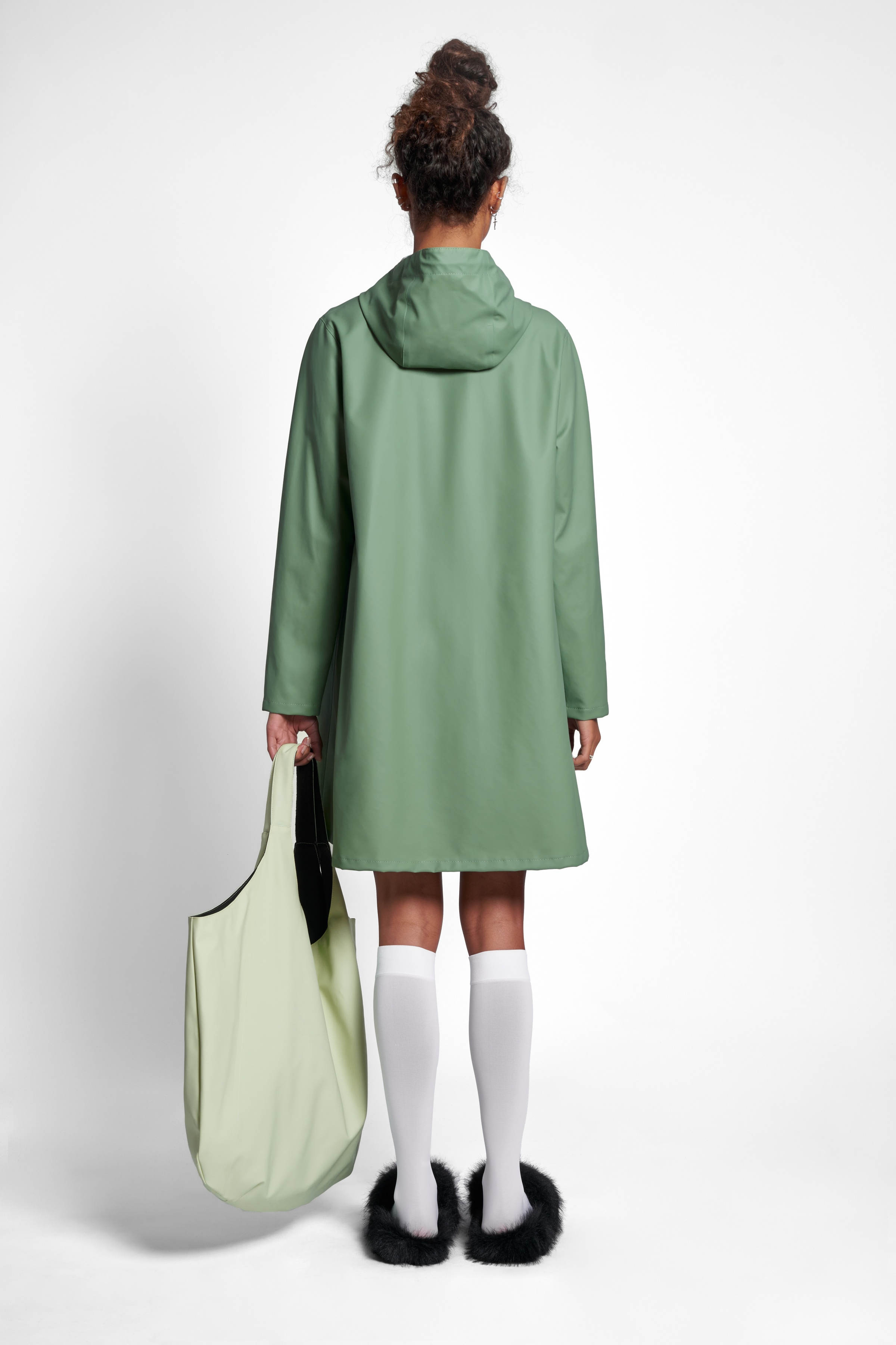 Mosebacke Lightweight Raincoat Loden Green - 4