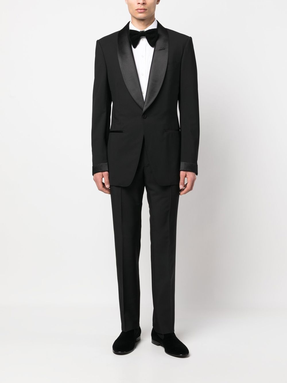 slim-cut tailored trousers - 2