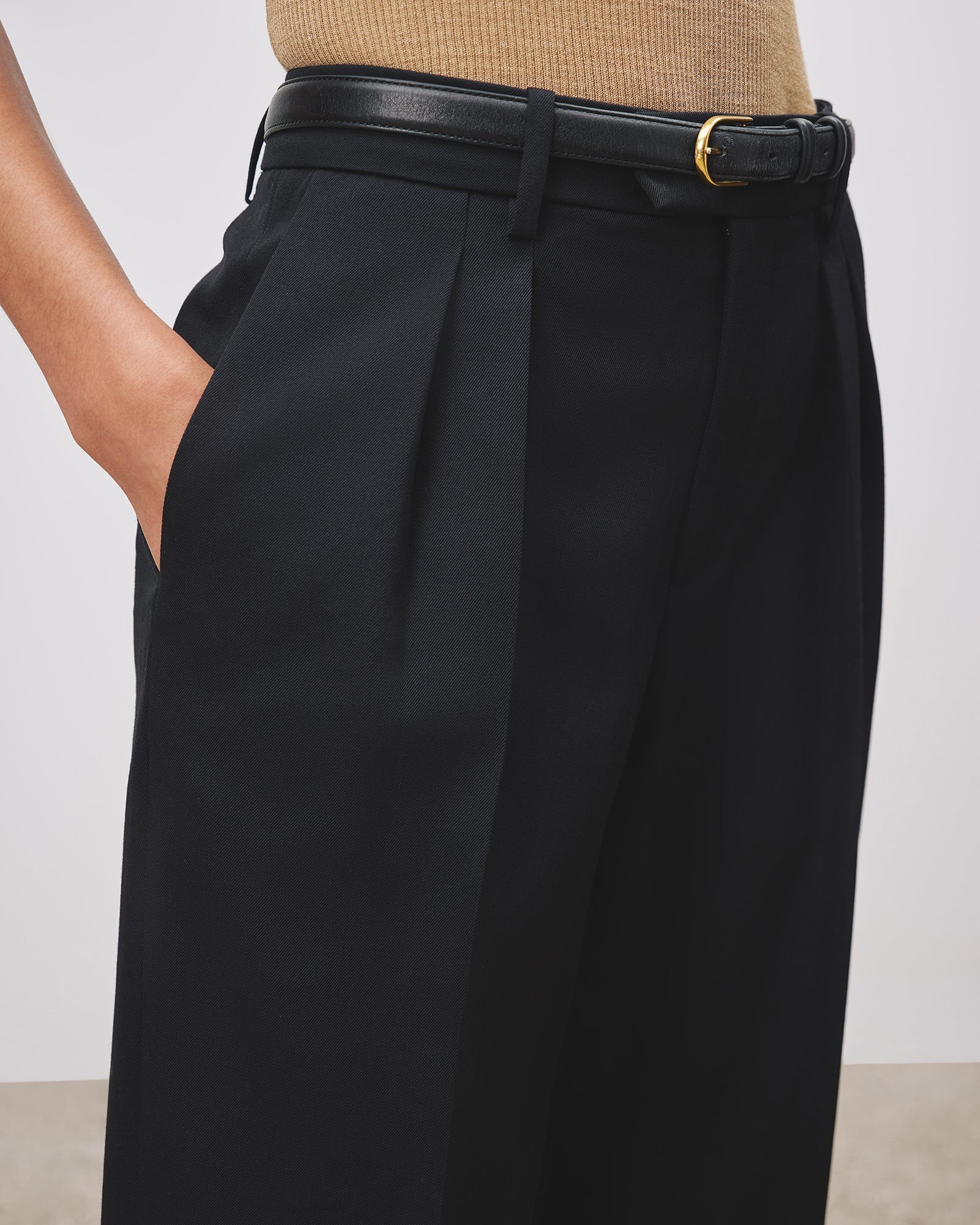 ALPHONSE PLEATED TAILORING PANT - 3