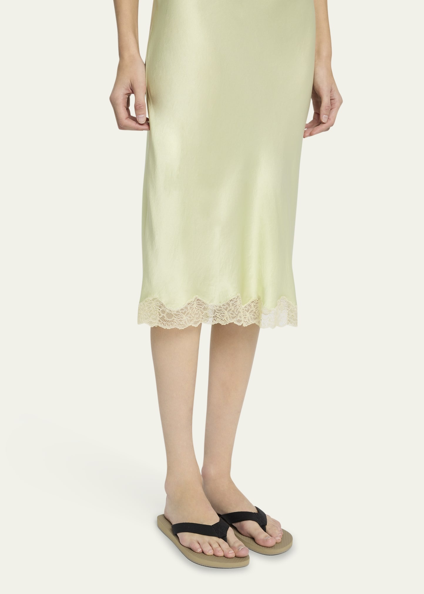 Irene Silk Slip Skirt - 5