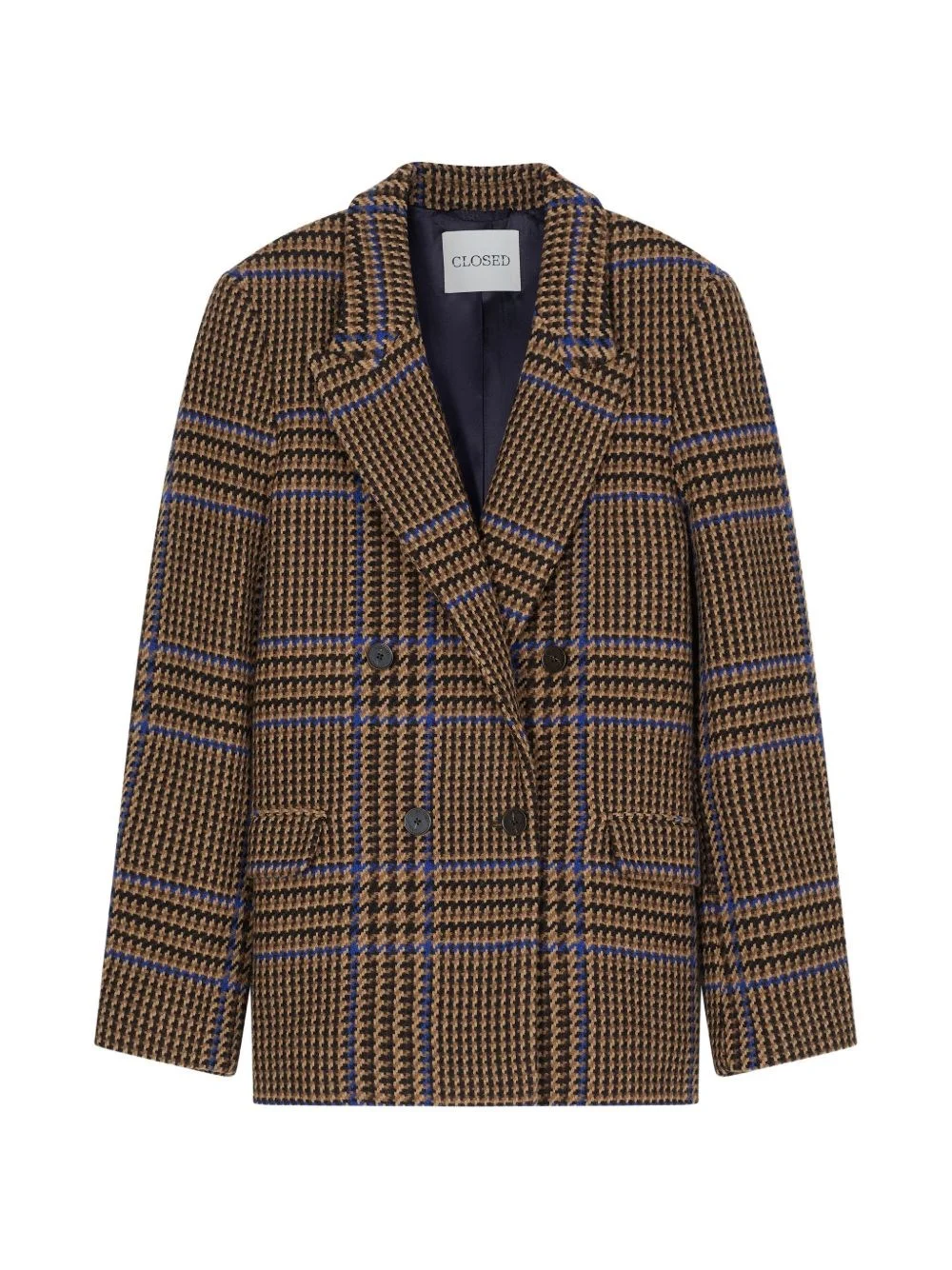 Wool blend double-breasted jacket - 1