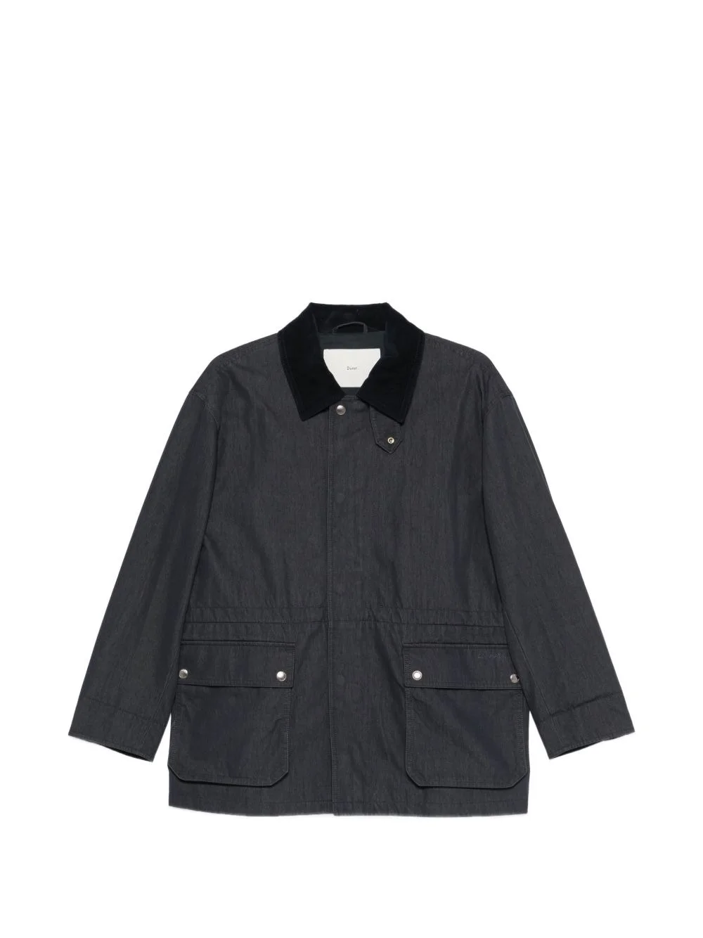 flap-pocket collar jacket - 1