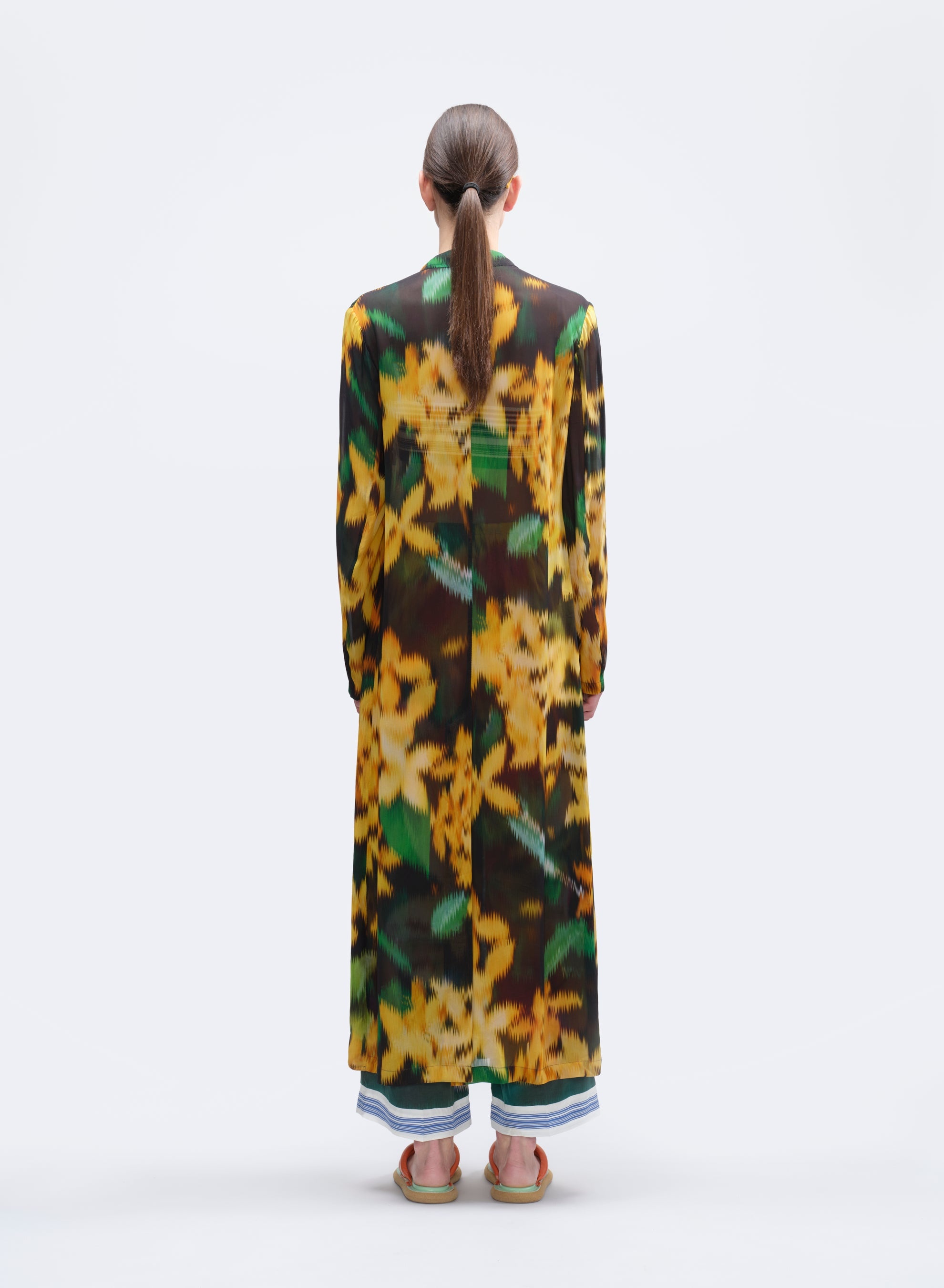 PRINTED LONG BLAZER - 4