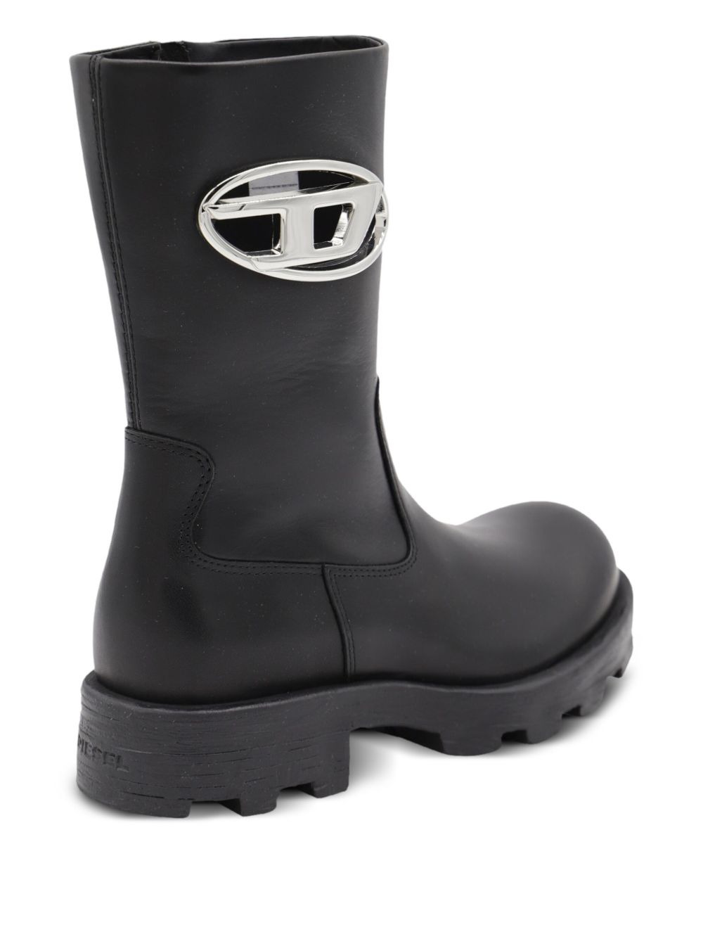 Diesel Women Leather Biker Boots - 4