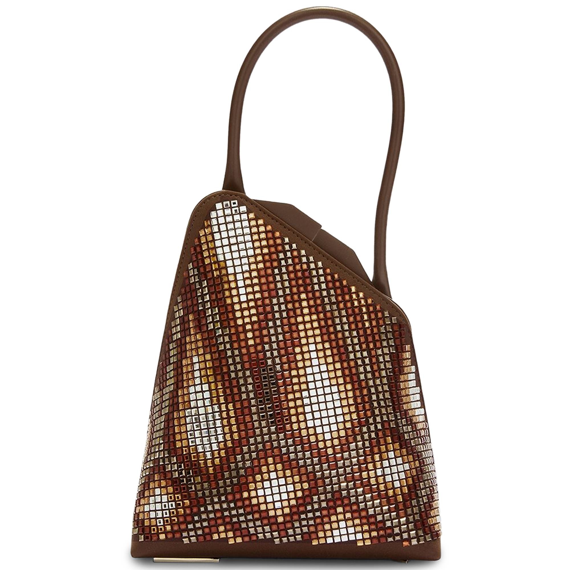 The Attico Sunset Top Handle Bag 'Chocolate Degrade' - 1