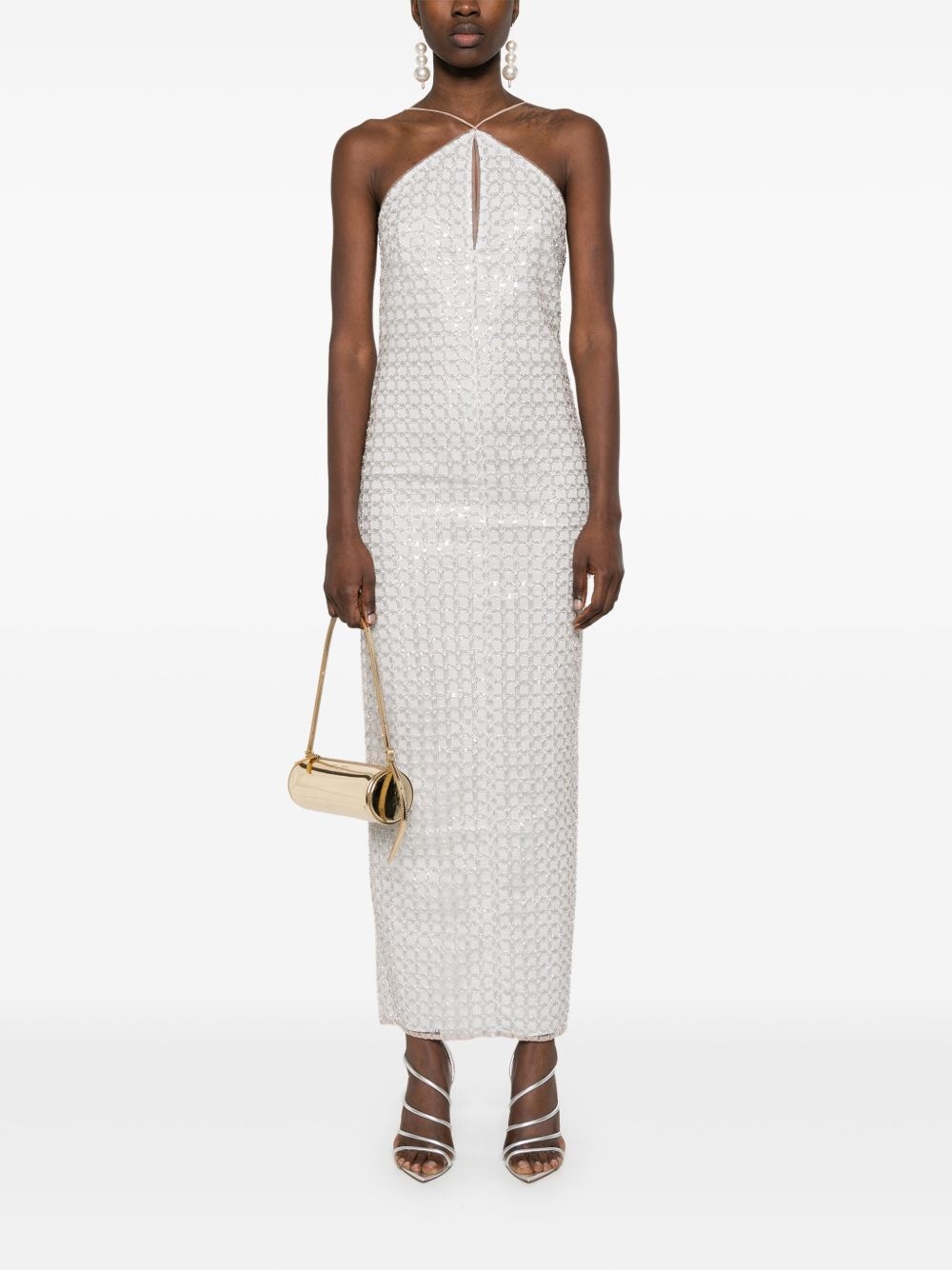 beaded maxi dress - 2