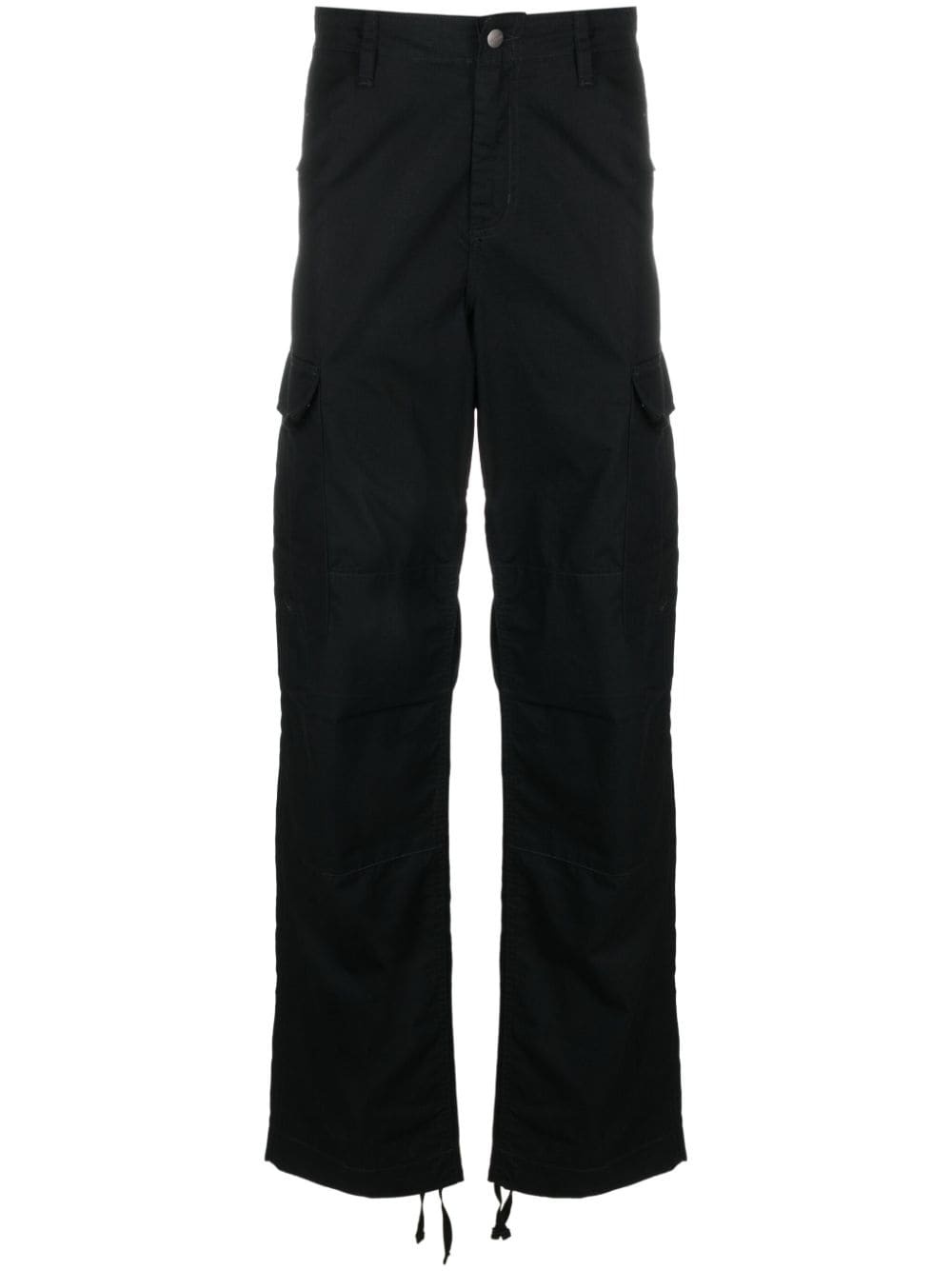 straight-leg ripstop cargo trousers - 1