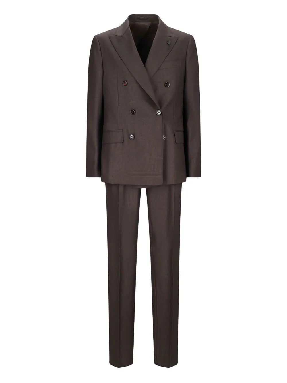 peak-lapels double-breasted suit - 1