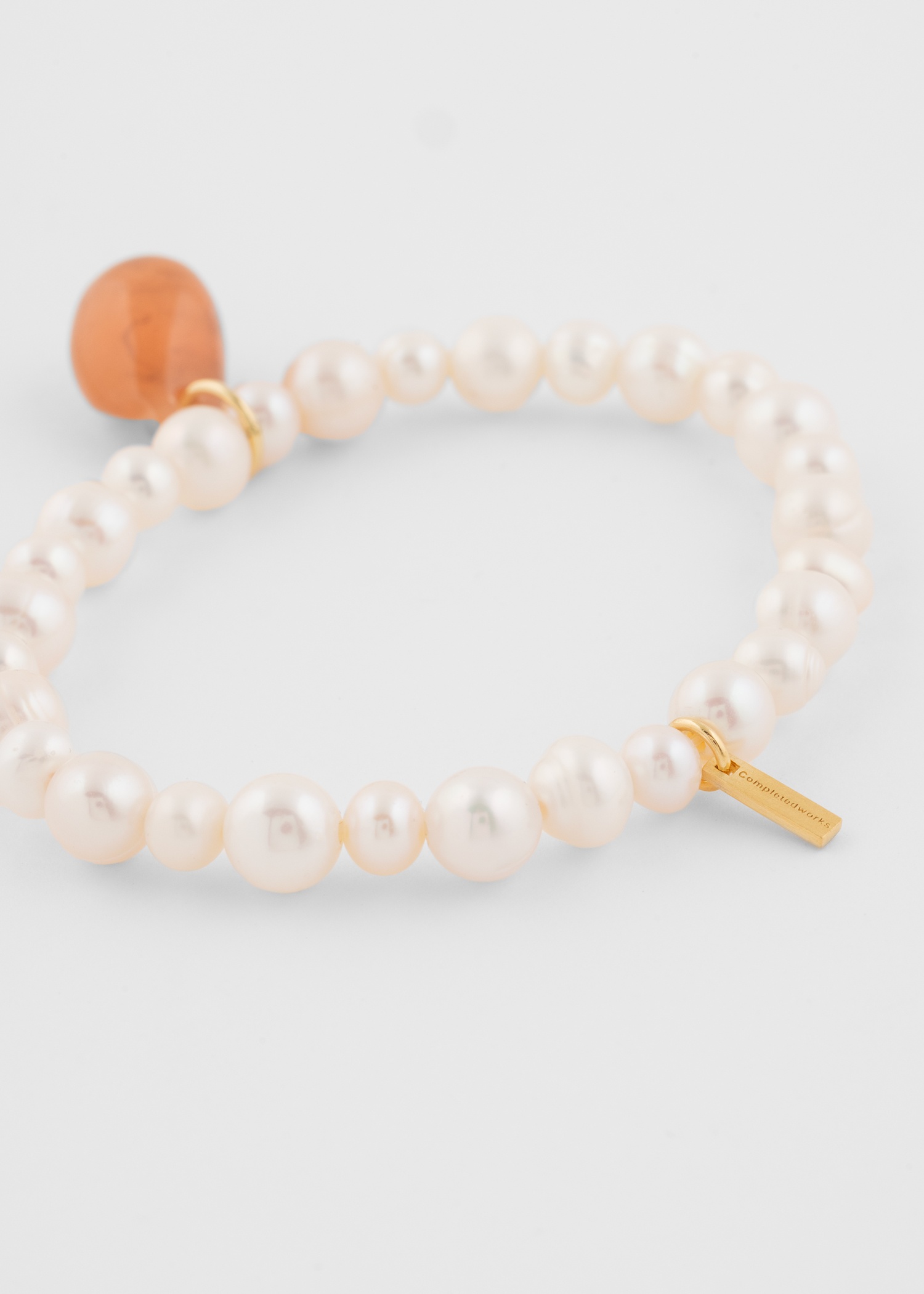 Pearl & Bio Resin Gold Vermeil Bracelet by Completedworks - 3